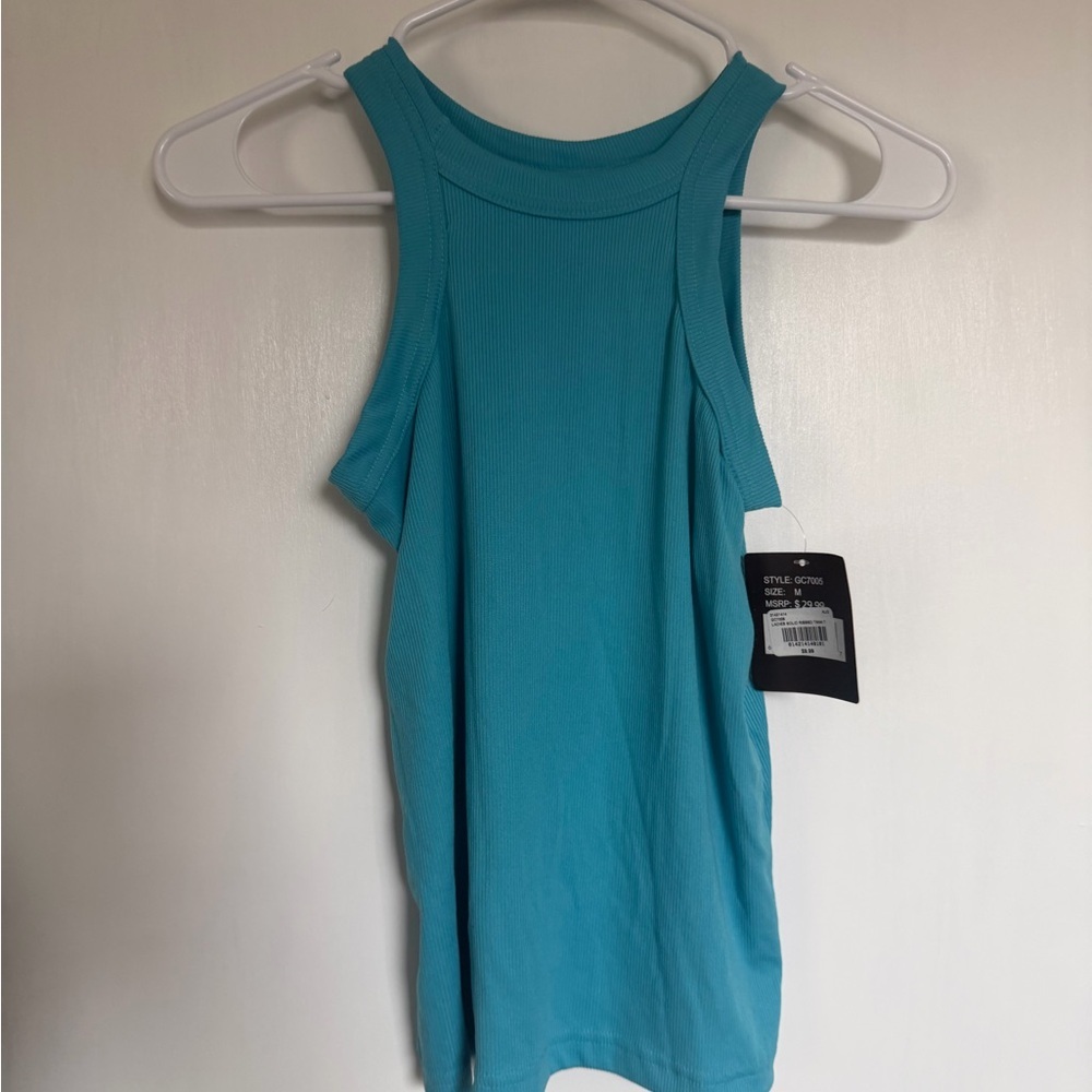 Women's Blue Sleeveless Top